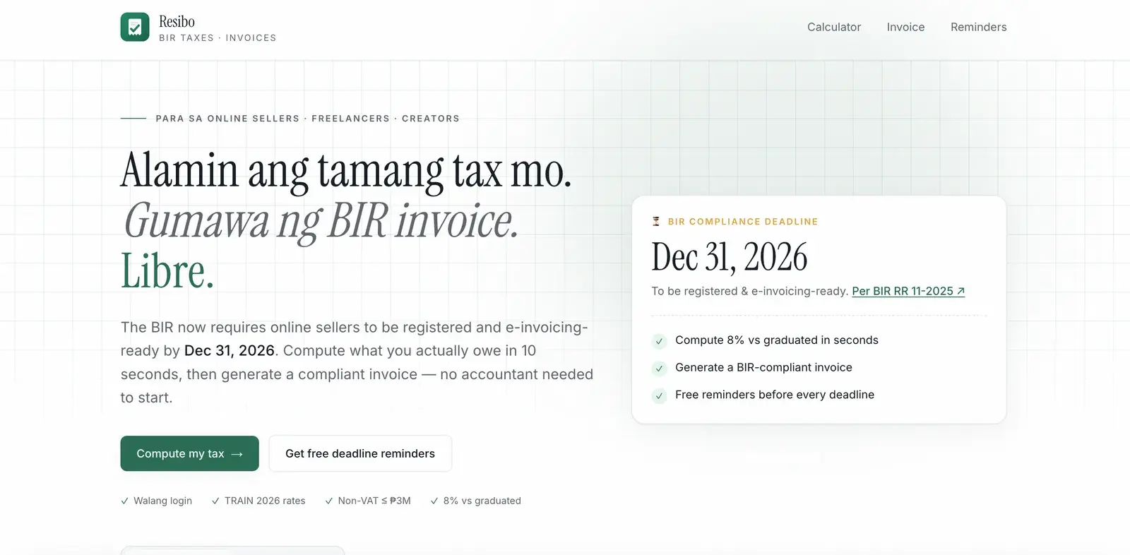 Resibo screenshot